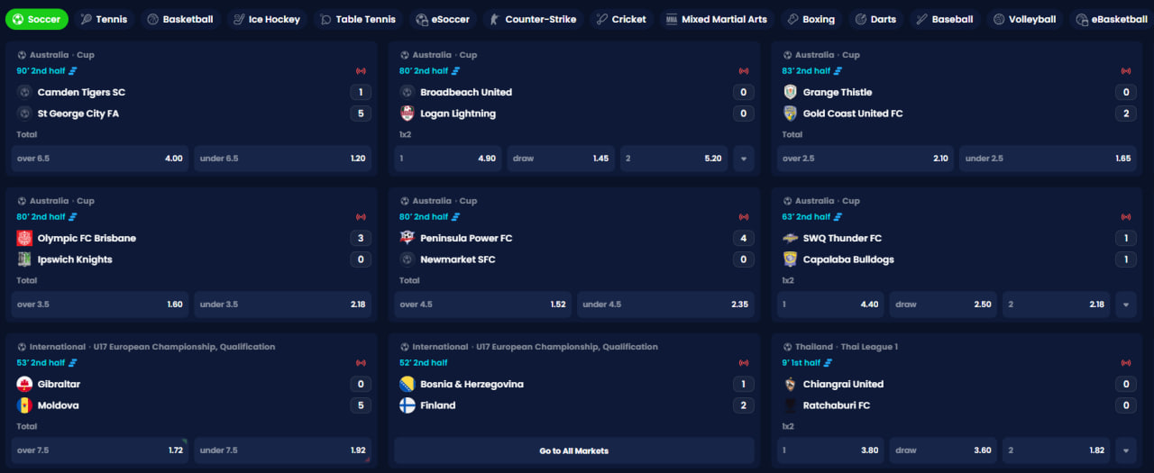 spintitans casino sport